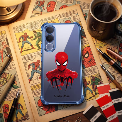 Vivo V70 FE 5G Premium 3D Spot UV Spider-Man Sticker Shockproof Airbags Case