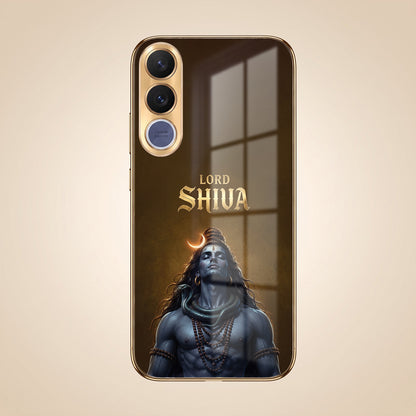 Vivo V70 Fe Lord Shiva Gold Electroplated Glass Phone Back Case