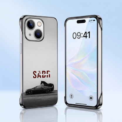 iPhone 15 5G SABR Black Printed  Frameless Back Case