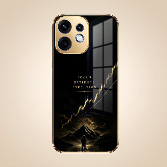 Oppo Reno 16 5G Focus Gold Electroplated Glass Phone Back Case