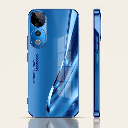 Vivo V40 Pro 5G Luxury Infinity Energy Blue Electroplated Glass Phone Back Case