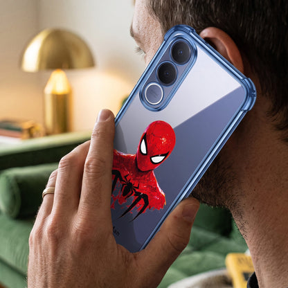 Vivo V70 FE 5G Premium 3D Spot UV Spider-Man Sticker Shockproof Airbags Case