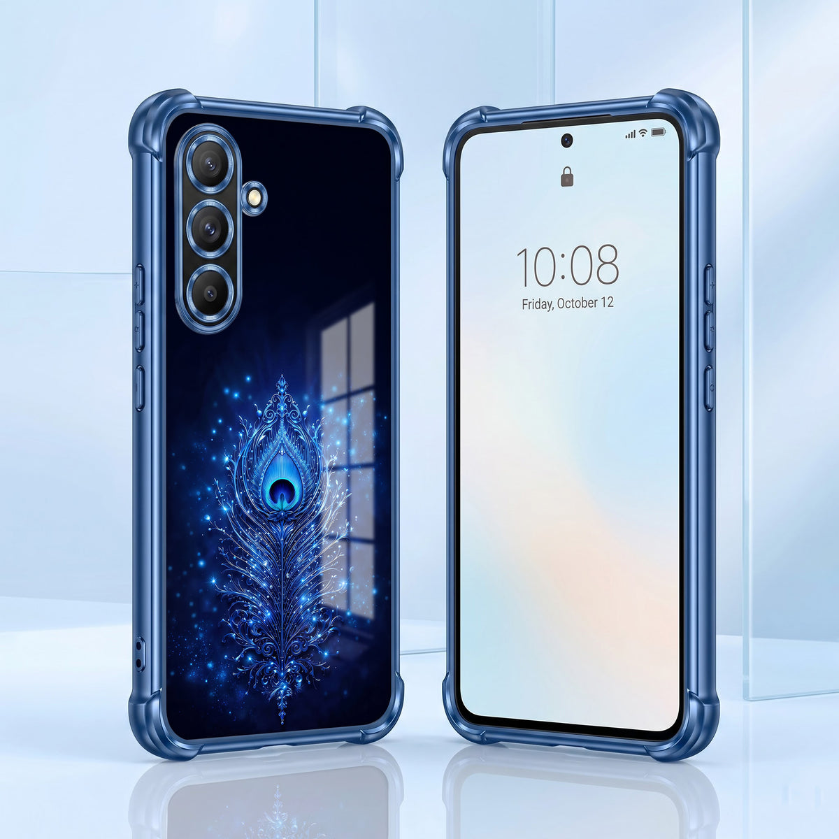 Samsung Galaxy A36 5G Premium Peacock Feather Airbags Printed Back Case