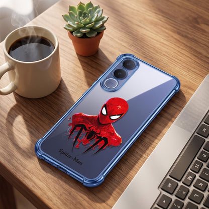 Vivo V70 FE 5G Premium 3D Spot UV Spider-Man Sticker Shockproof Airbags Case
