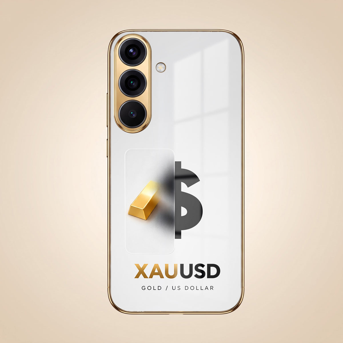 Samsung Galaxy A36 5G Luxury XAU/USD Gold Electroplated Glass Phone Back Case