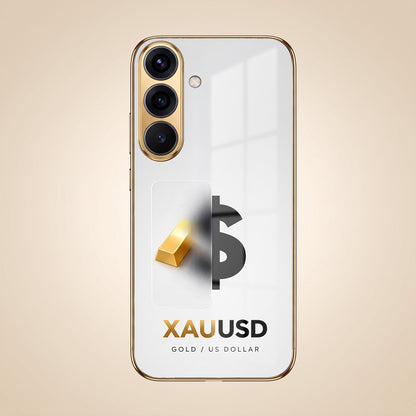 Samsung Galaxy A36 5G Luxury XAU/USD Gold Electroplated Glass Phone Back Case