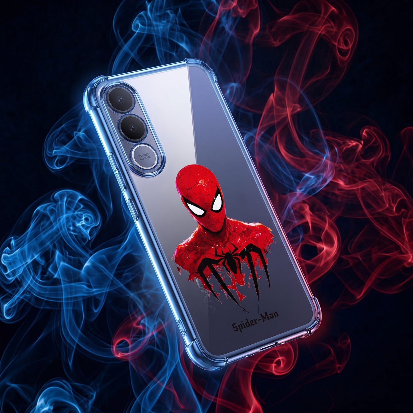 Vivo V70 FE 5G Premium 3D Spot UV Spider-Man Sticker Shockproof Airbags Case