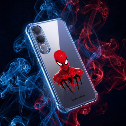Vivo V70 FE 5G Premium 3D Spot UV Spider-Man Sticker Shockproof Airbags Case