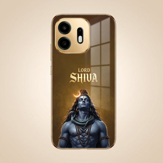OnePlus N6 5G Lord Shiva Gold Electroplated Glass Phone Back Case