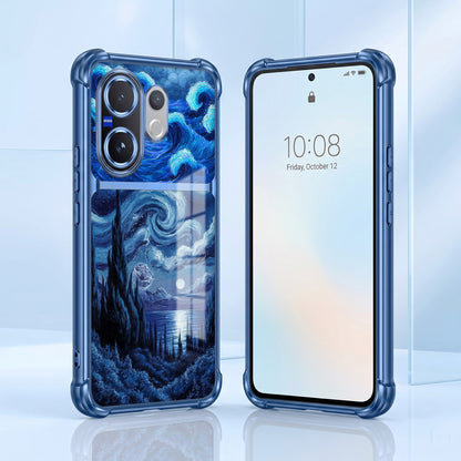 Vivo V60 5G Midnight Ocean Dual-Tone Transparent Airbags Case