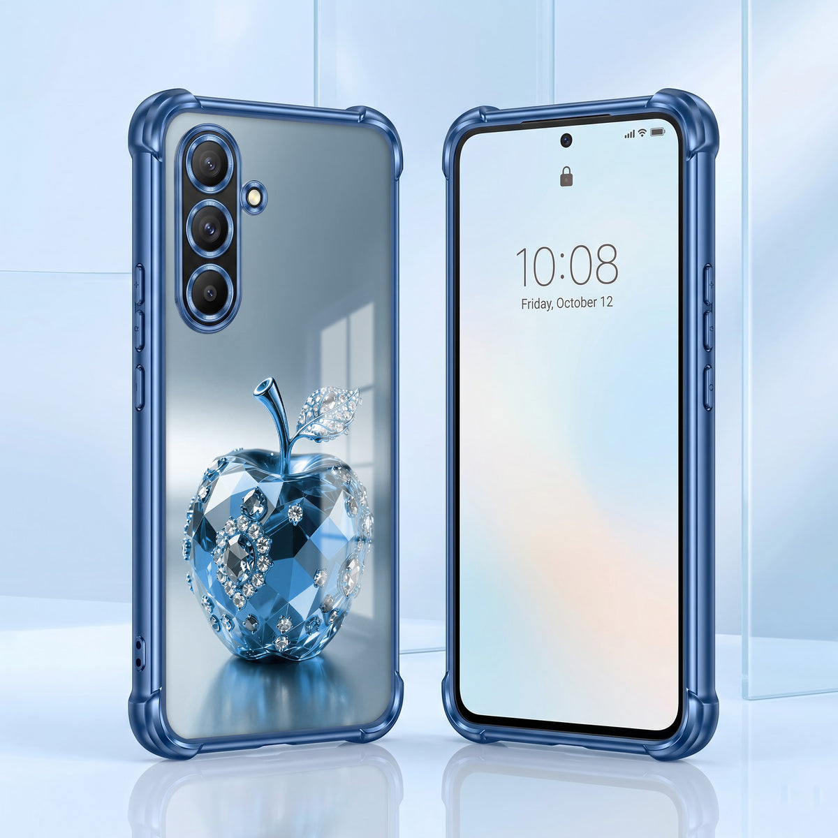 Samsung Galaxy A56 5G Blue Apple Airbags Printed Back Case