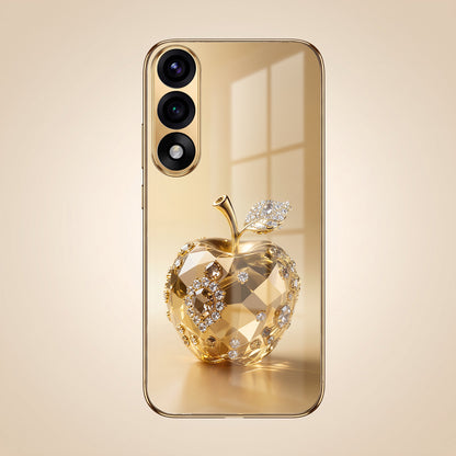 Oneplus Nord 5 5G Golden Apple Gold Electroplated Glass Phone Back Case