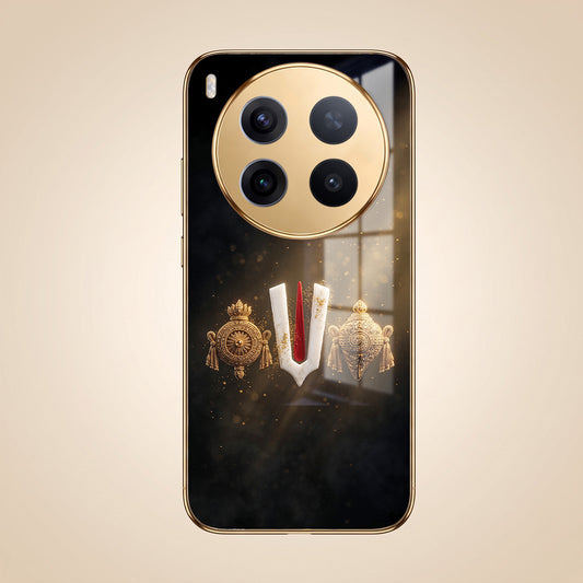 Vivo X300 Pro 5G Royal Heritage Edition Gold Electroplated Glass Phone Back Case