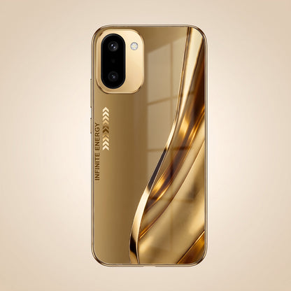 OnePlus 15R 5G Luxury Infinity Energy Gold Electroplated Glass Phone Case