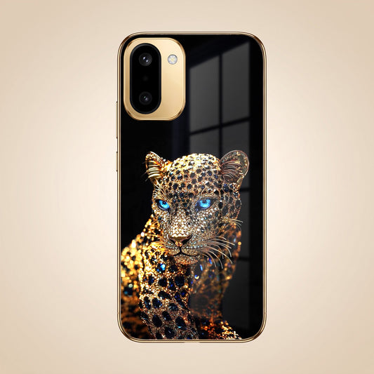 OnePlus 15R 5G Panther Gold Electroplated Glass Phone Back Case