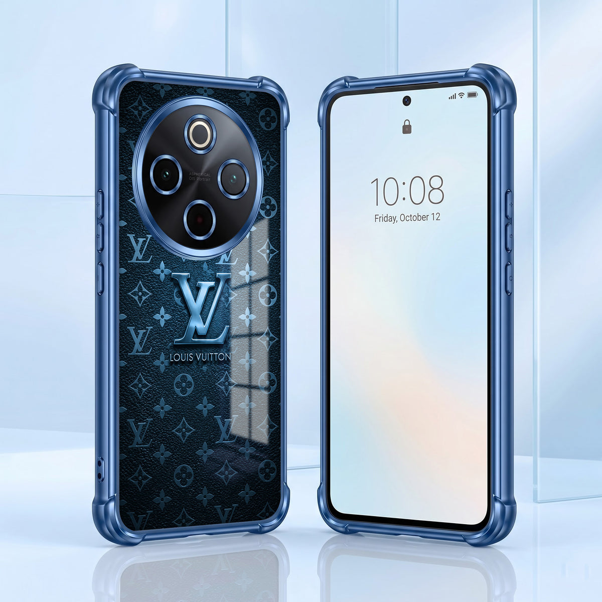 Vivo T4 5G LV Monogram Airbags Printed Back Case