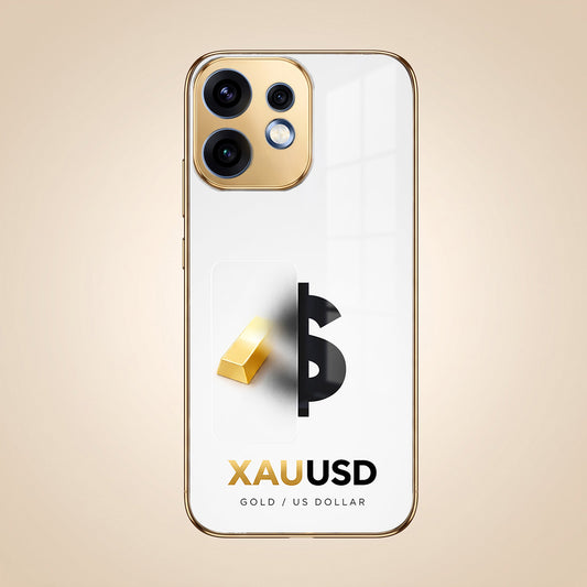 Oppo Reno 16 5G Luxury XAU/USD Gold Electroplated Glass Phone Back Case