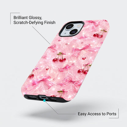 iPhone 15 5G Pink Cherry Blossom Protective Case