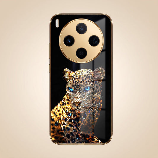 Vivo X300 5G Panther Gold Electroplated Glass Phone Back Case