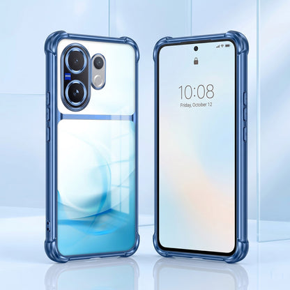 Vivo V60 5G Crystal Blue Dual-Tone Transparent Airbags Case