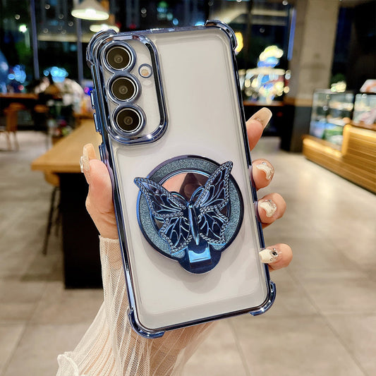 Samsung Galaxy A56 5G Premium Butterfly Stand Airbags Case (Buy 1 Get 1 Surprise Cover)