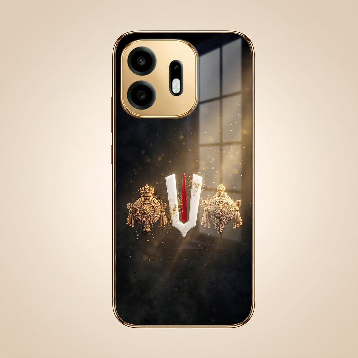 OnePlus N6 5G Royal Heritage Edition Gold Electroplated Glass Phone Back Case