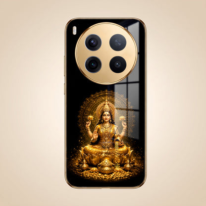 Vivo X300 Pro 5G  Golden Maa Lakshmi Gold Electroplated Glass Phone Back Case