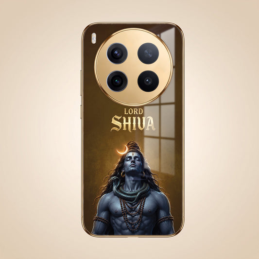 Vivo X300 Pro 5G Lord Shiva Gold Electroplated Glass Phone Back Case