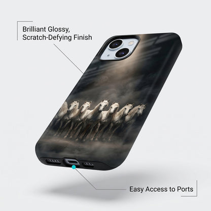 iPhone 15 5G Running Horses Protective Cases