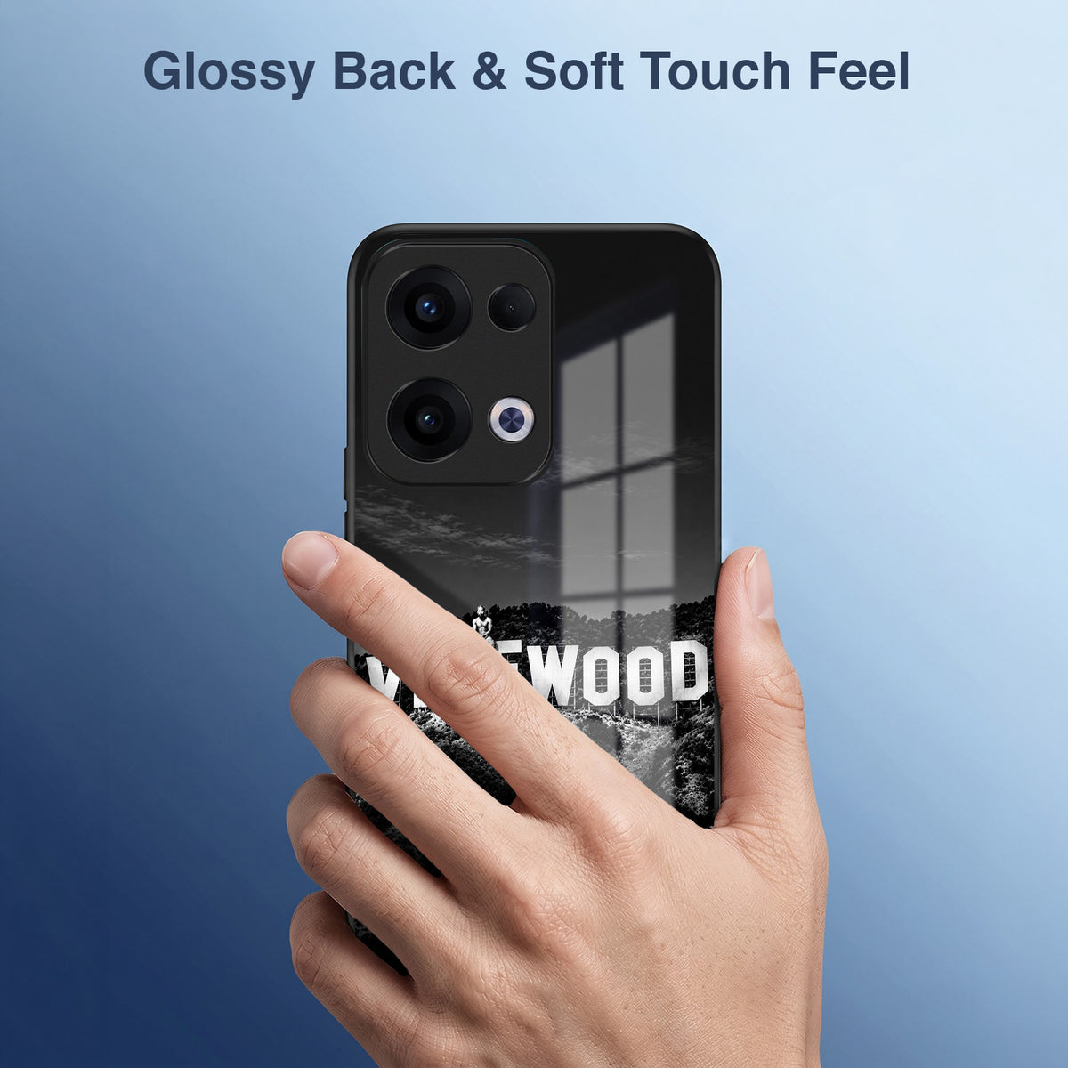 Oppo Reno 13 5G Premium Acrylic Shockproof Glass Back Case (Vinewood)