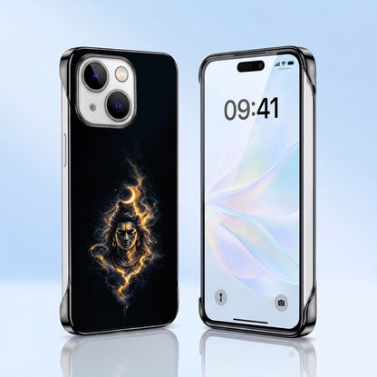 iPhone 15 5G Devine Mahadev Black Printed  Frameless Back Case