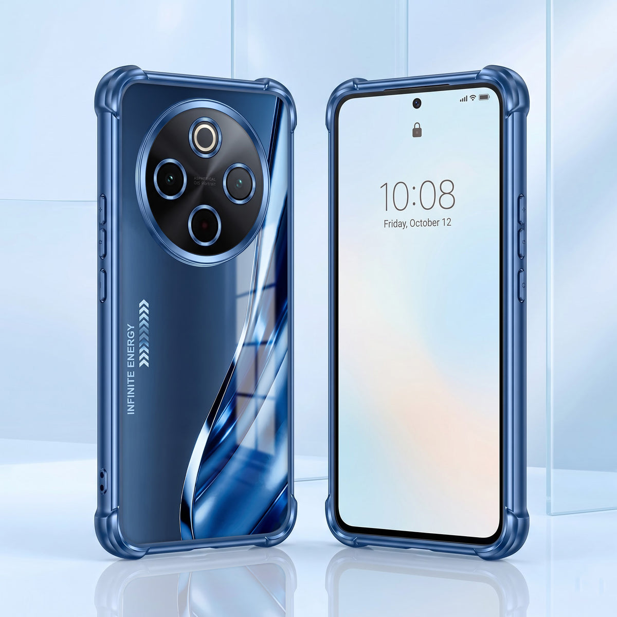 Vivo T4 5G Premium Infinity Energy Airbags Printed Back Case