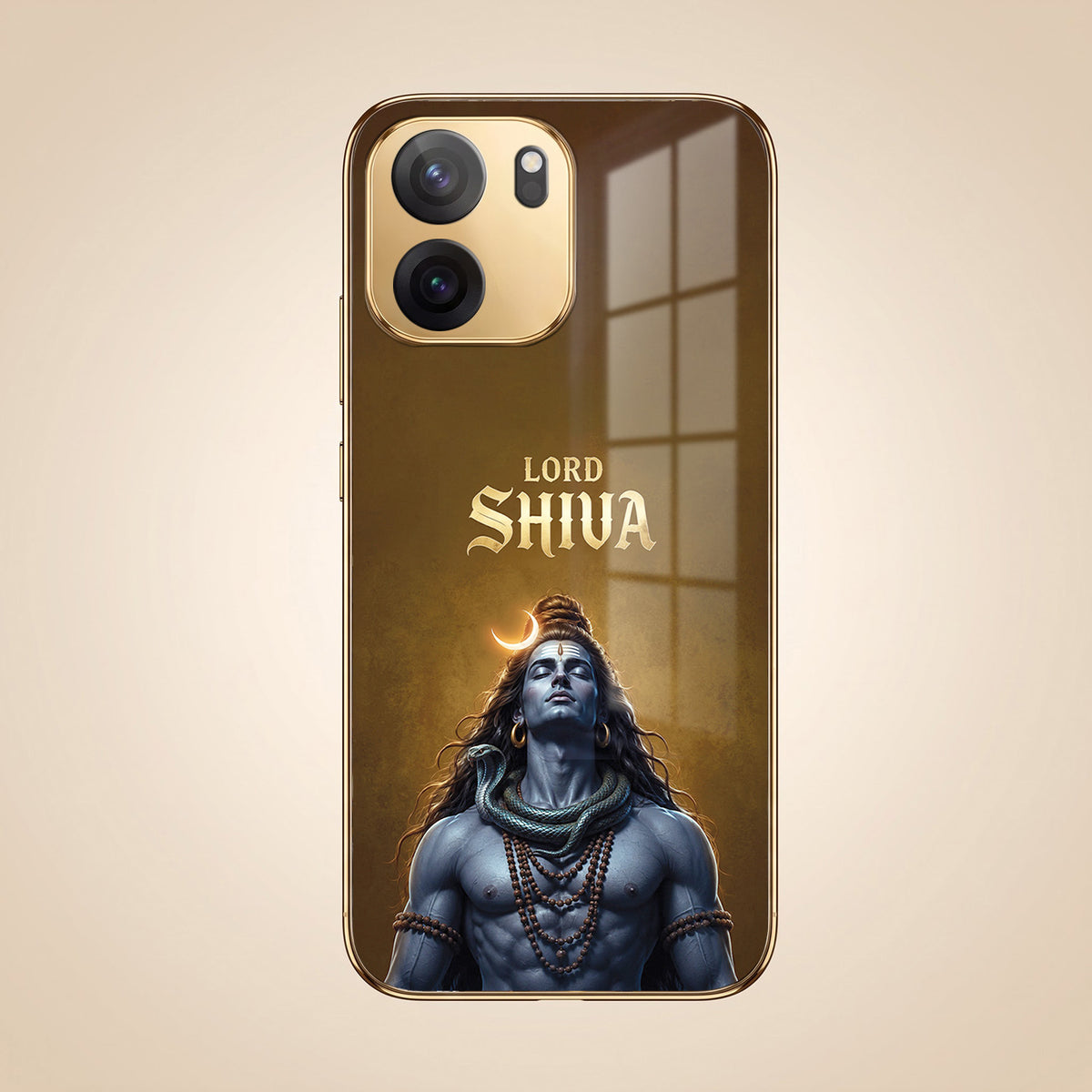 OnePlus Nord CE6 5G Lord Shiva Gold Electroplated Glass Phone Back Case