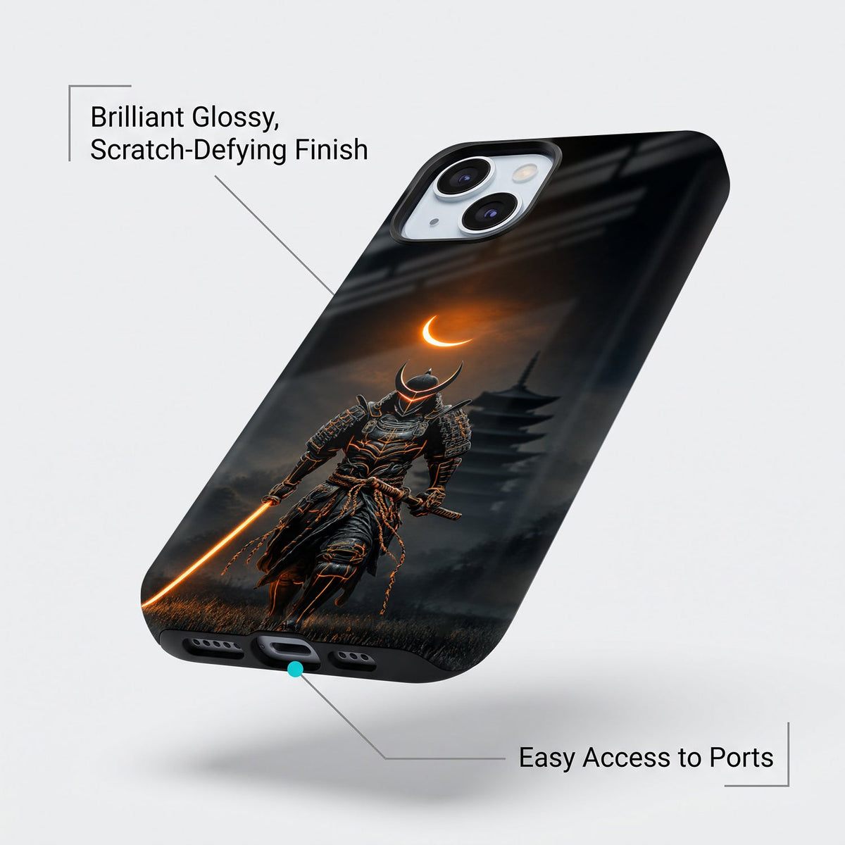iPhone 15 5G Samurai Warrior Protective Case