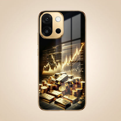 OnePlus 13s 5G Luxury Wealth Trader Gold Electroplated Glass Phone Back Case