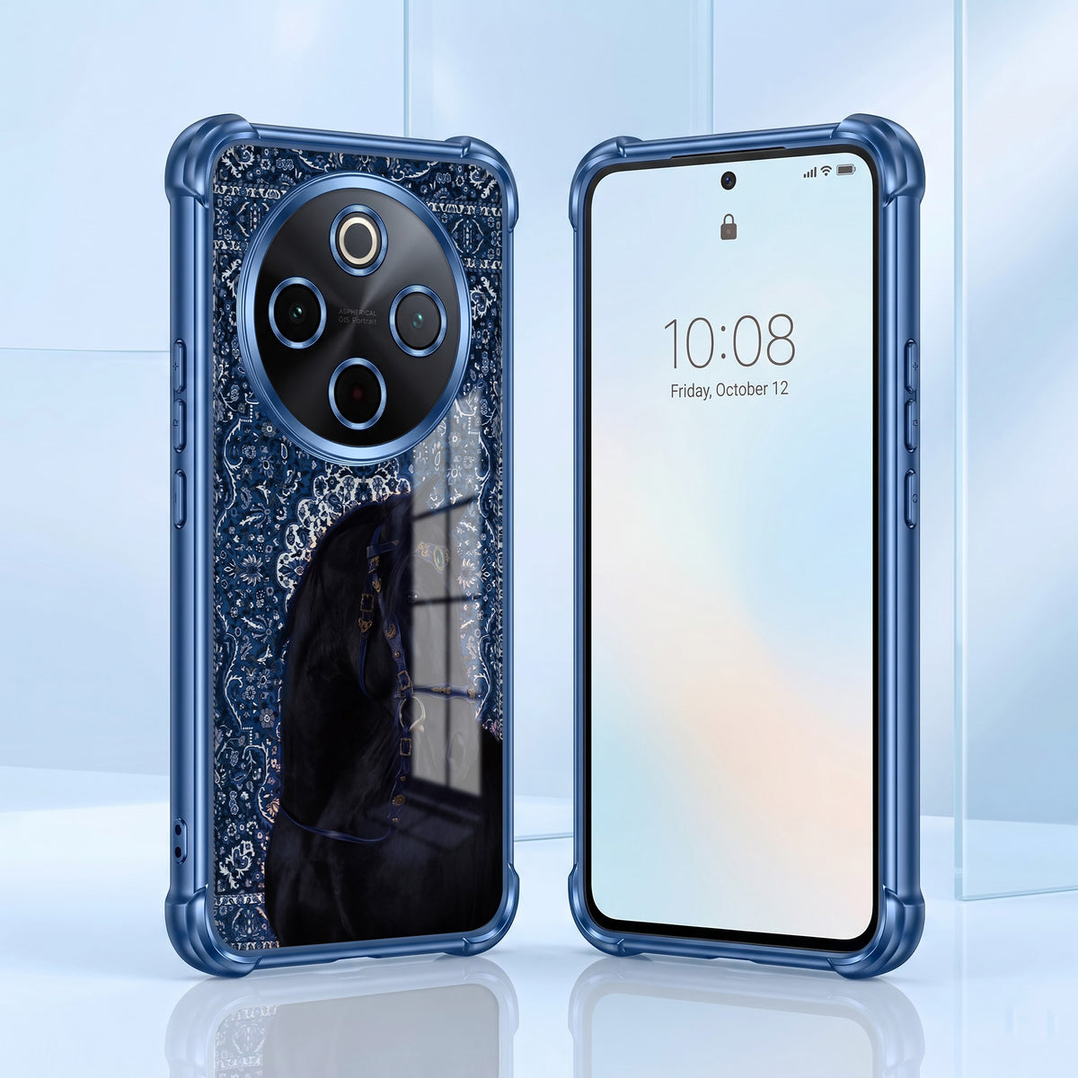 Vivo T4 5G Premium Royal Horse Airbags Printed Back Case
