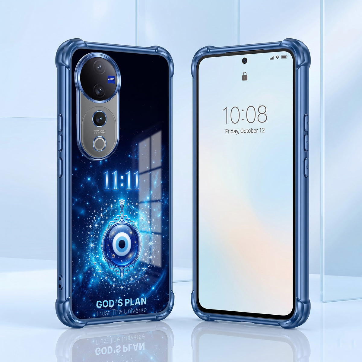 Vivo V40 Pro 5G Premium God’s Plan Evil Eye Airbags Printed Back Case