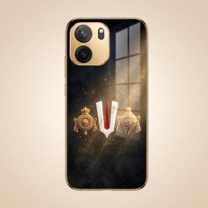 OnePlus Nord CE6 5G Royal Heritage Edition Gold Electroplated Glass Phone Back Case