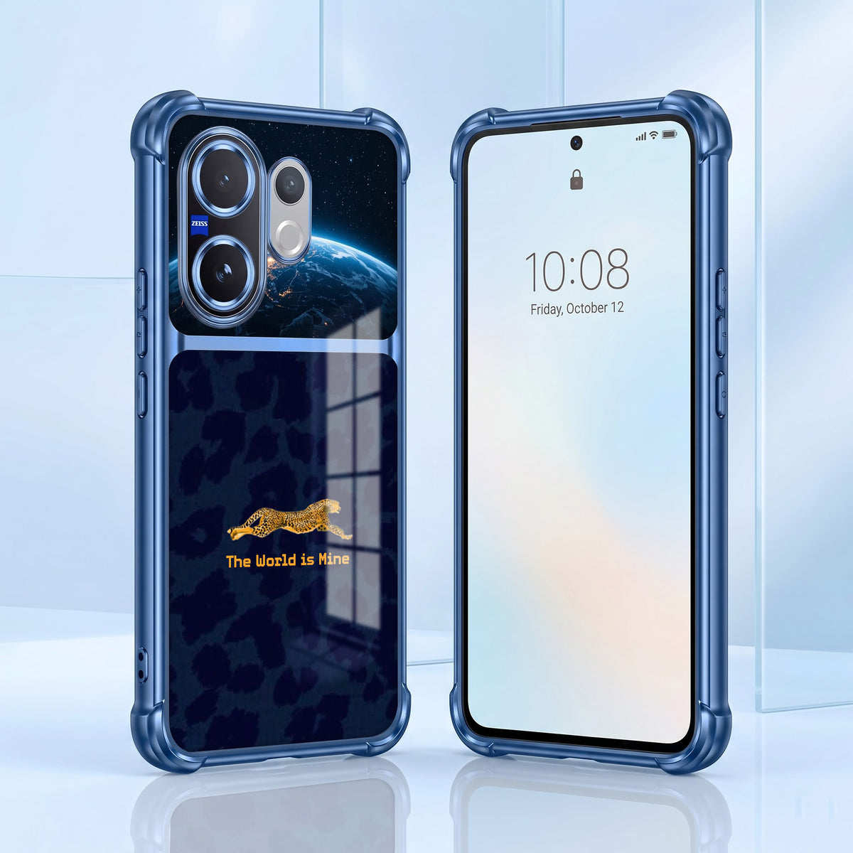 Vivo V60 5G World Is Mine Dual-Tone Transparent Airbags Case