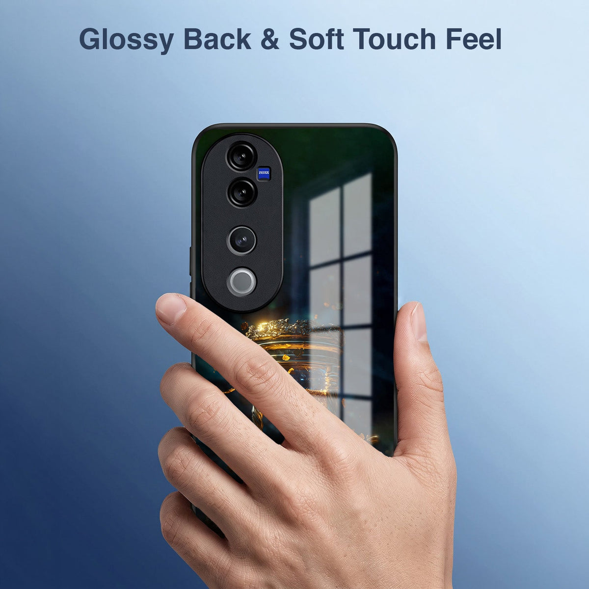 Vivo V40 Pro 5G Golden Hour Glass Acrylic Glass Back Case