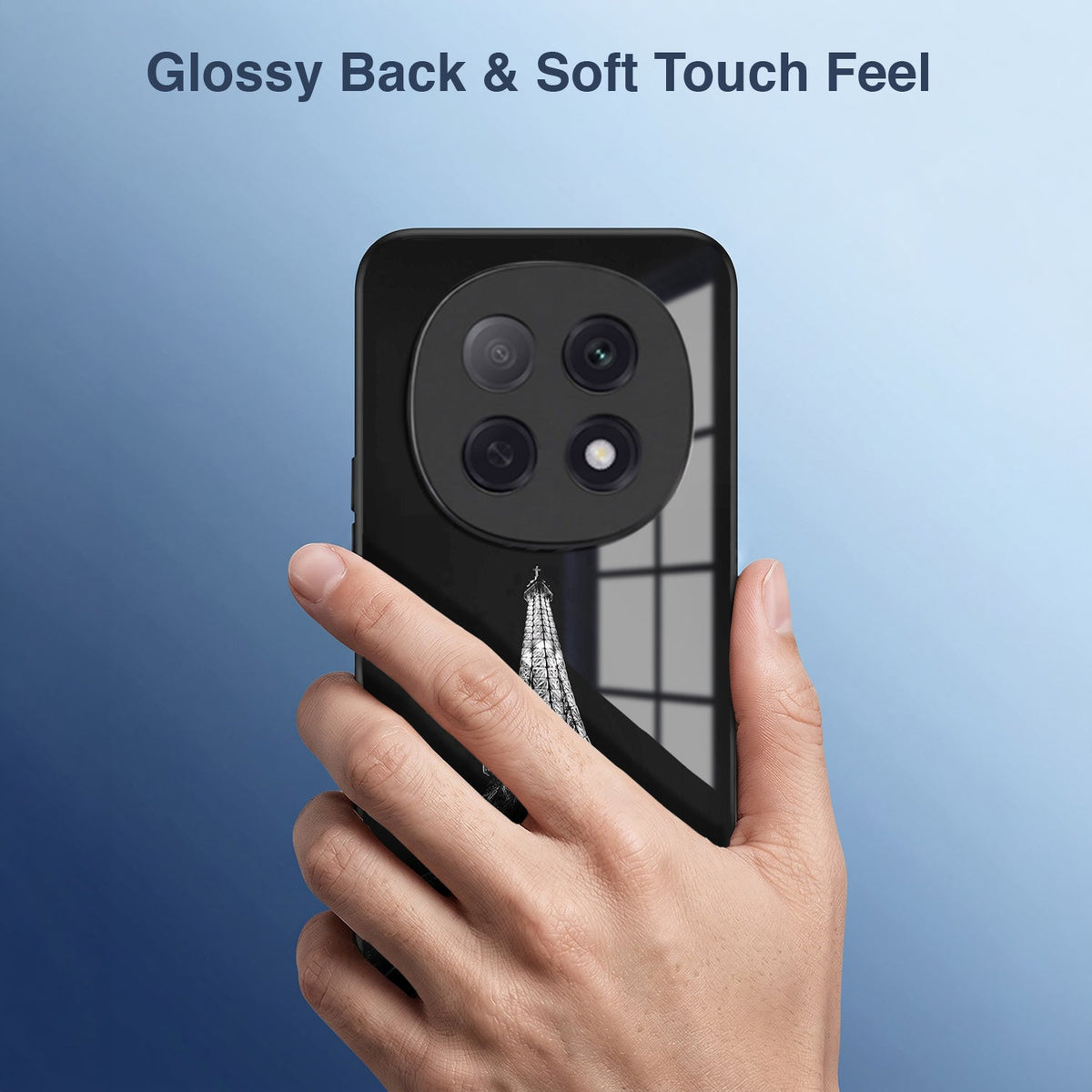 Oppo F29 Pro 5G Premium Acrylic Shockproof Glass Back Case (Eiffel Tower)