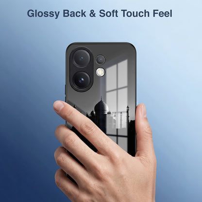Vivo V60 5G Premium Acrylic Shockproof Glass Back Case (Taj Mahal)