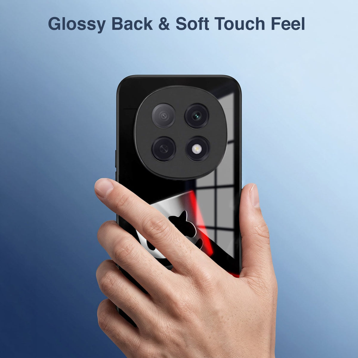 Oppo F29 Pro 5G Premium Acrylic Shockproof Glass Back Case (Mask Dark)