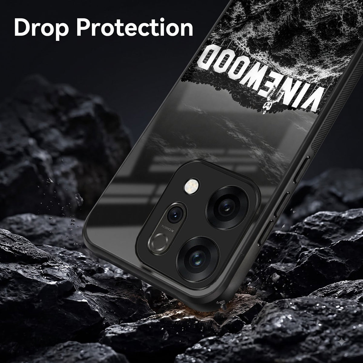 Oppo Reno 14 5G Premium Acrylic Shockproof Glass Back Case (Vinewood)