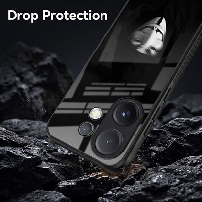 Vivo V60 5G Premium Acrylic Shockproof Glass Back Case (Dark Hacker)