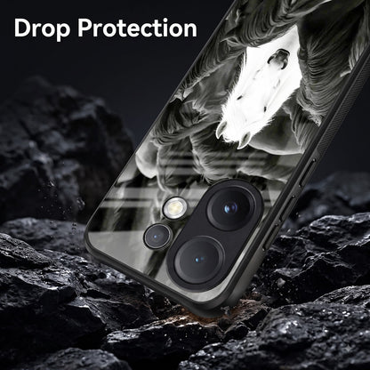 Vivo V60 5G Premium Acrylic Shockproof Glass Back Case (Mystic Stallion)