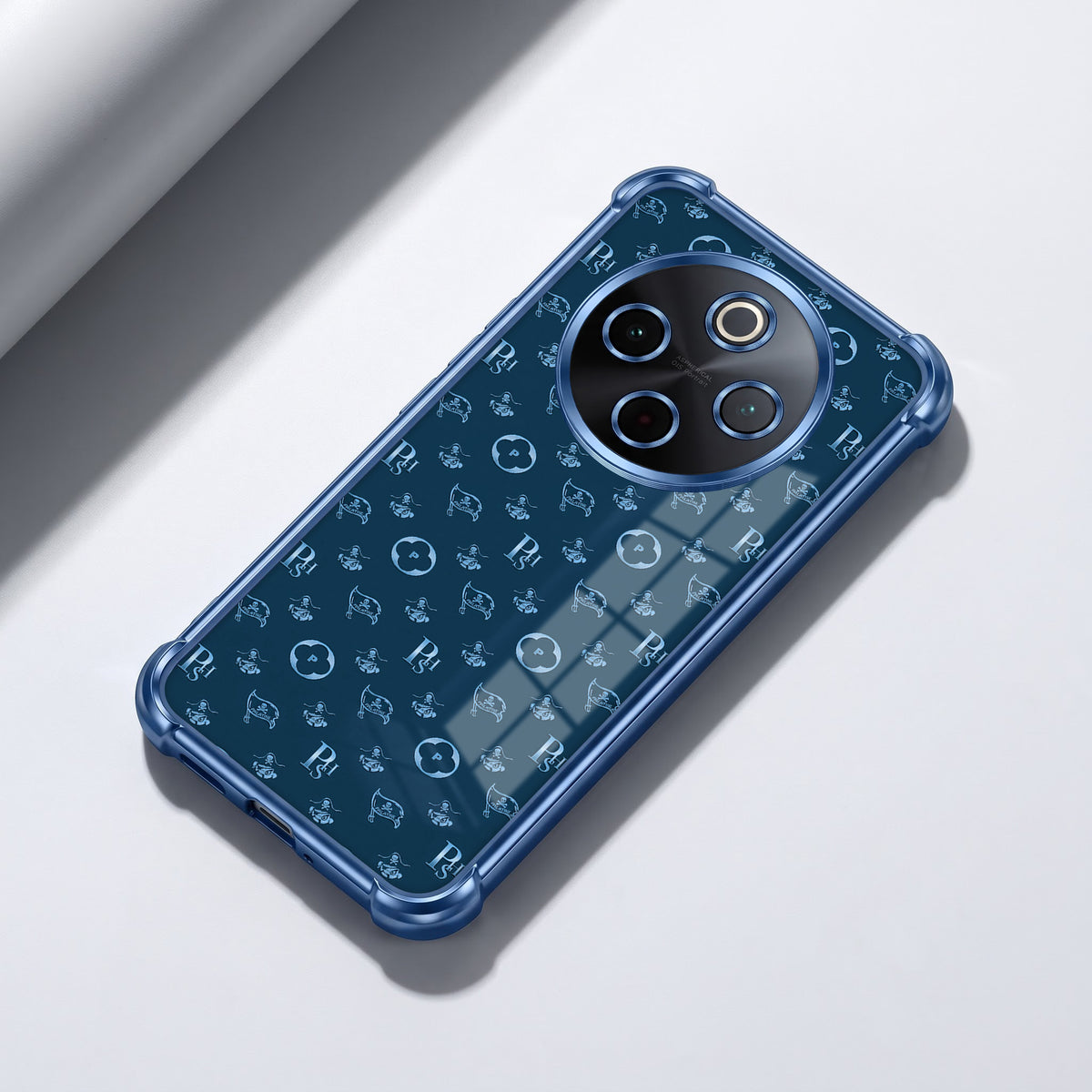 Vivo T4 5G Luxury Monogram Blue Airbags Printed Back Case