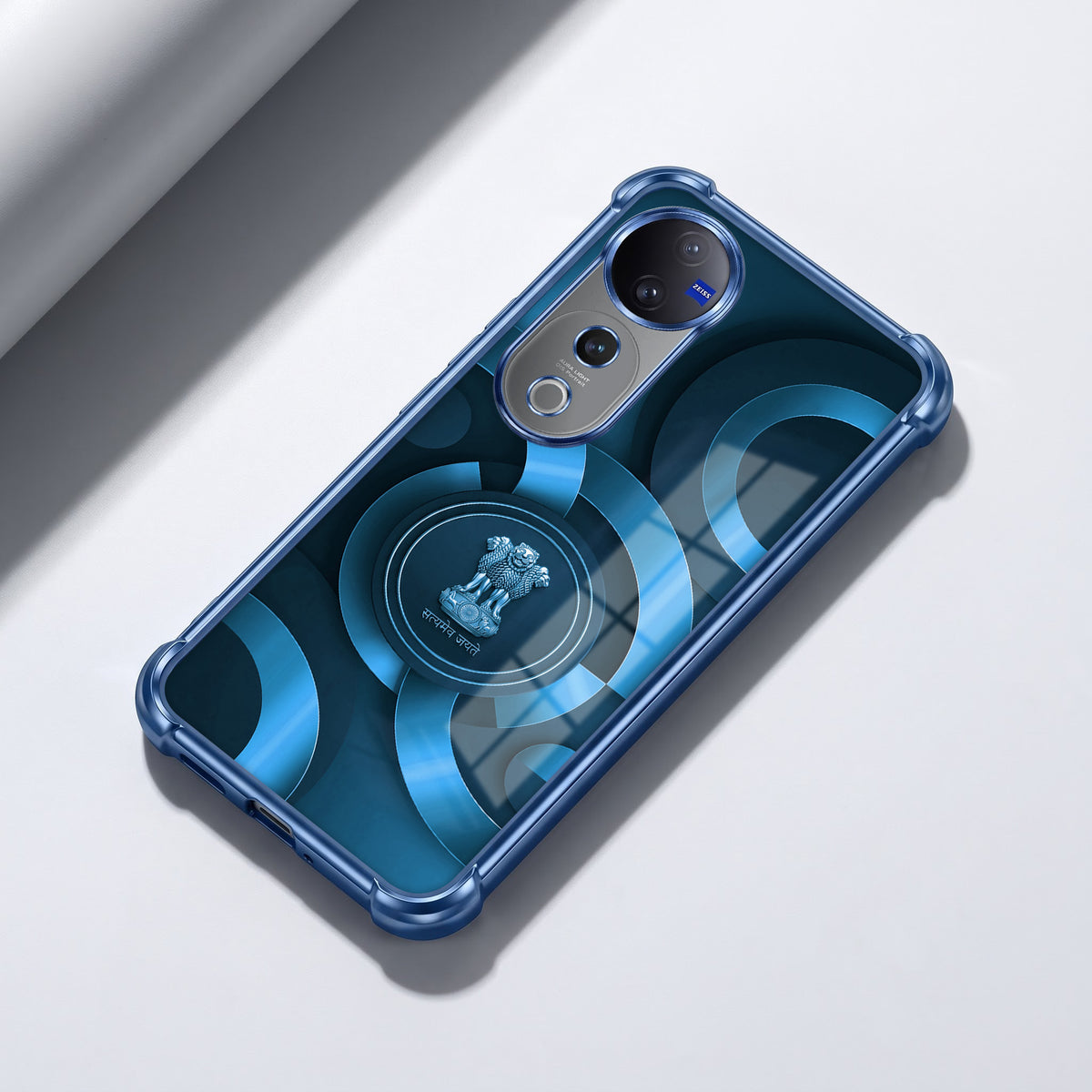 Vivo V40 Pro 5G Blue Emblem Airbags Printed Back Case