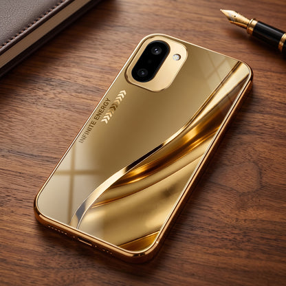 OnePlus 15R 5G Luxury Infinity Energy Gold Electroplated Glass Phone Case