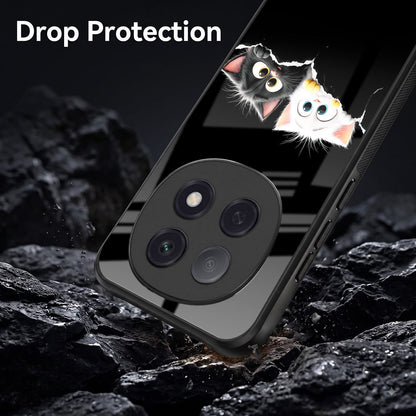 Oppo F29 Pro 5G Premium Acrylic Shockproof Glass Back Case (Cute Paws)